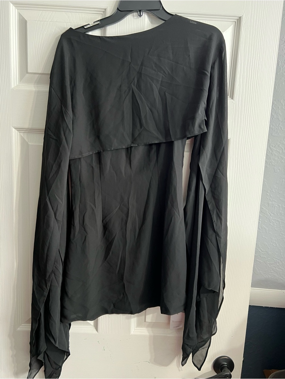 PrettyLittleThing Black Asymmetrical Handkerchief-Hem Dress